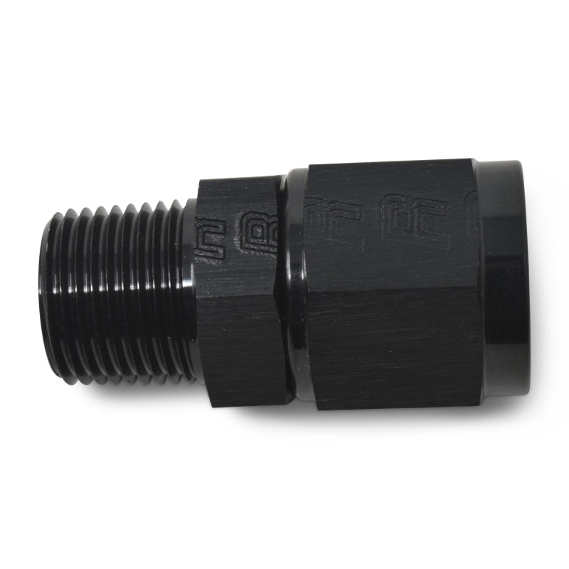 Russell Performance -8 AN Straight Female to 3/8in Male NPT Fitting (Black) Fittings Russell