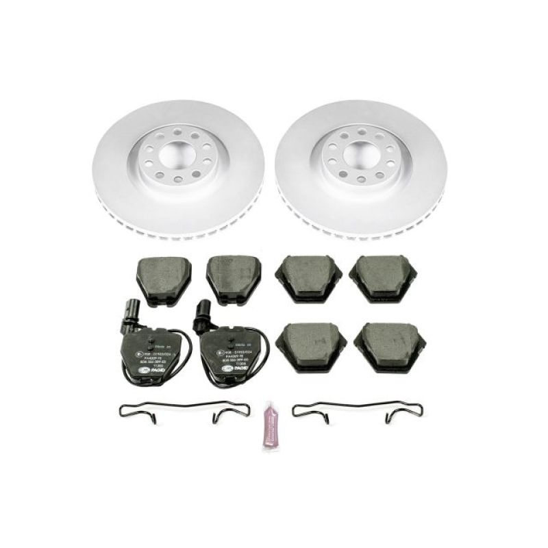 Power Stop 00-04 Audi A6 Quattro Front Euro-Stop Brake Kit Brake Kits - OE PowerStop