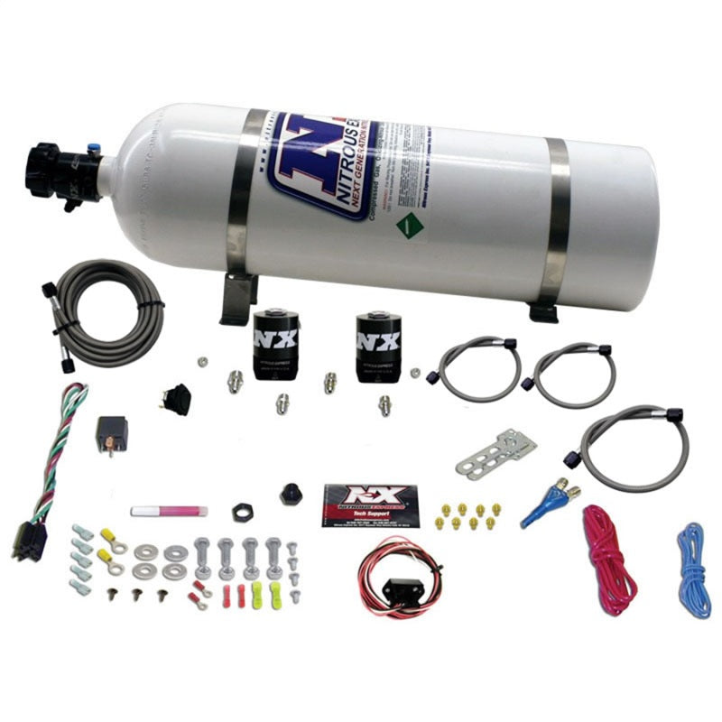 Nitrous Express 10-15 Chevrolet Camaro (5th Gen) Single Nozzle Nitrous Kit (35-150HP) w/15lb Bottle Nitrous Systems Nitrous Express