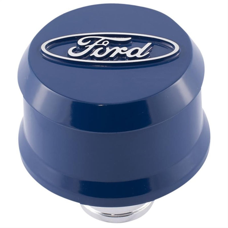 Ford racing Slant Edge Breather - Blue Engine Breather Filters Ford Racing
