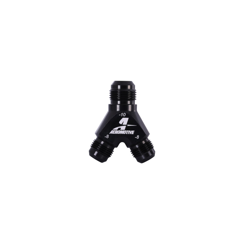 Aeromotive Y-Block - AN-06 - 2x AN-06 Fittings Aeromotive