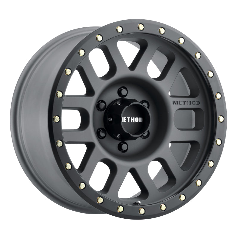 Method MR309 Grid 17x8.5 0mm Offset 6x5.5 108mm CB Titanium/Black Street Loc Wheel Wheels - Cast Method Wheels