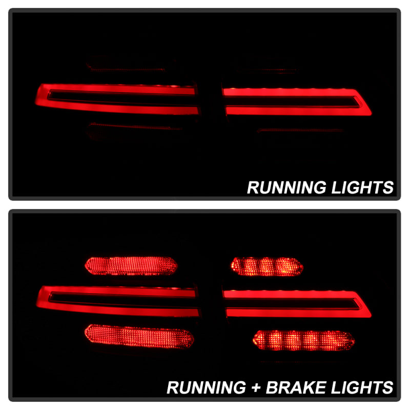 Spyder Porsche Cayenne 958 11-14 LED Tail Lights - Sequential Signal - Red Smoke Tail Lights SPYDER