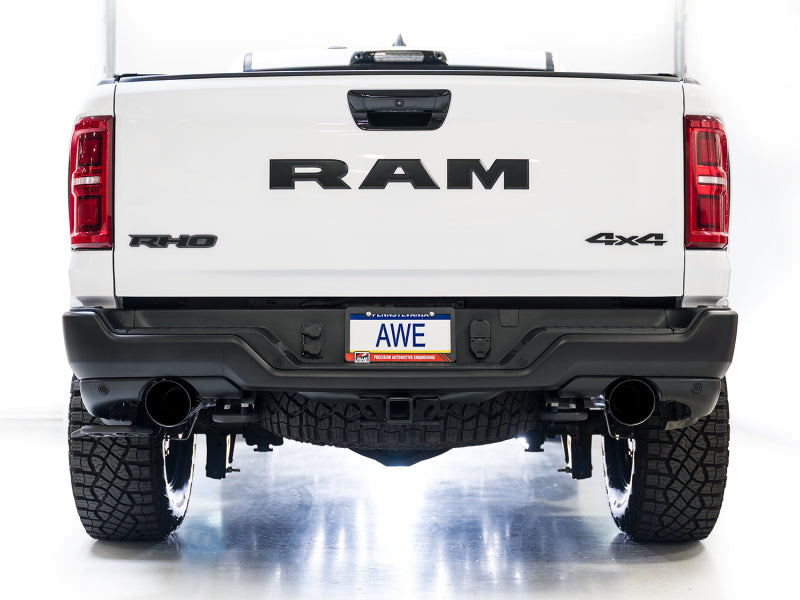 AWE Tuning 2025+ RAM 1500 RHO 3.0 I6 TT 0FG Dual Rear Exit Cat-Back Exhaust - Diamond Black Tips Catback AWE Tuning