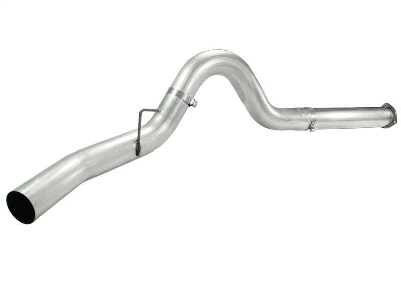 aFe Atlas 5in DPF-Back Aluminized Steel Exh Sys, Ford Diesel Trucks 11-14 v8-6.7L (td) No tip DPF Back aFe