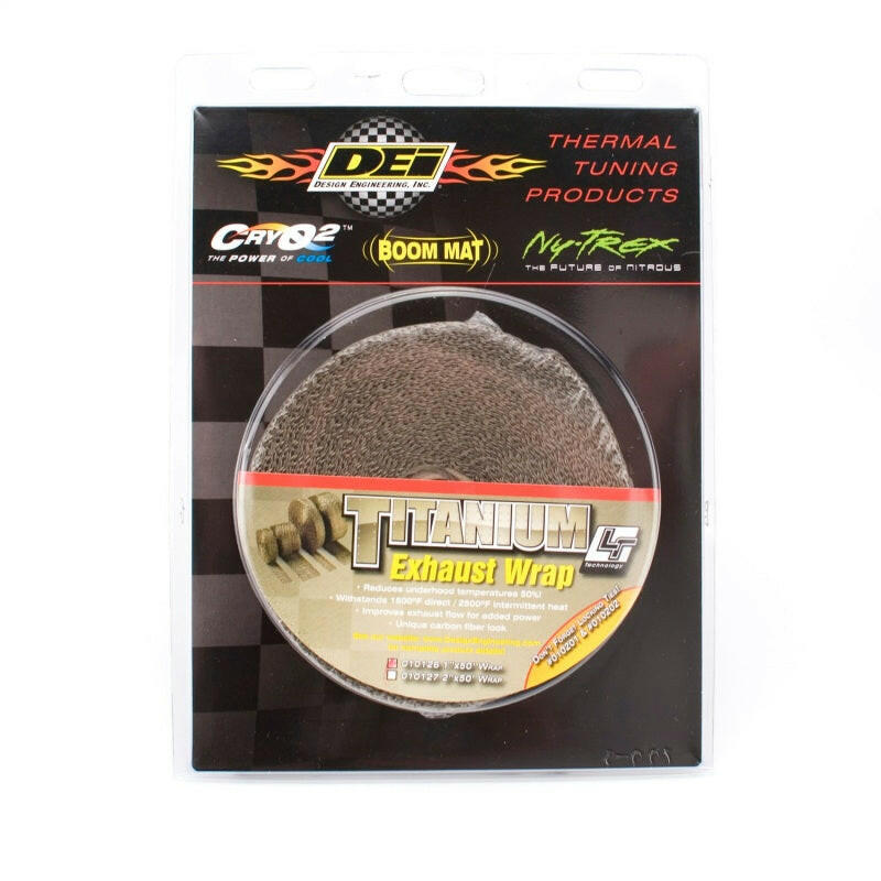 DEI Exhaust Wrap 1in x 50ft - Titanium Exhaust Wrap DEI