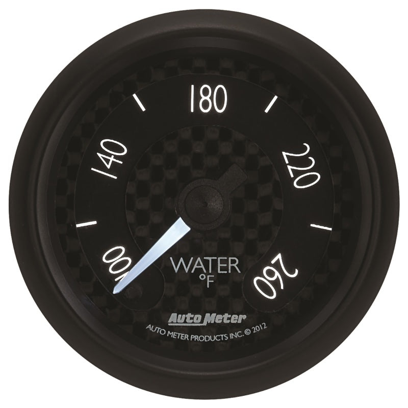 Autometer GT Series 52mm Full Sweep Electronic 100-260 Deg F Water Temperature Gauge Gauges AutoMeter