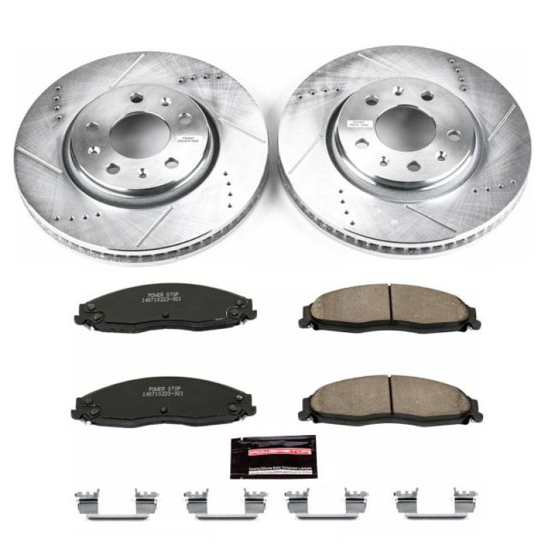 Power Stop 03-05 Cadillac CTS Front Z23 Evolution Sport Brake Kit Brake Kits - Performance D&S PowerStop