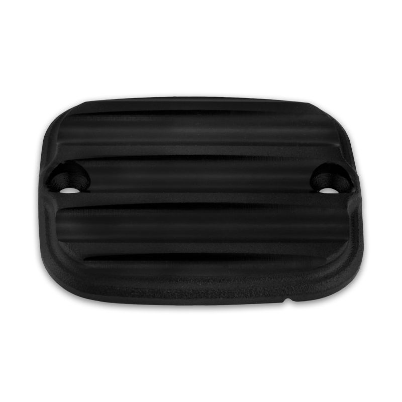 Burly Brand 05-07 Touring, 06-17 Dyna/Softail Reaper Front Master Cylinder Cap - Textured Black Reservoirs Burly Brand