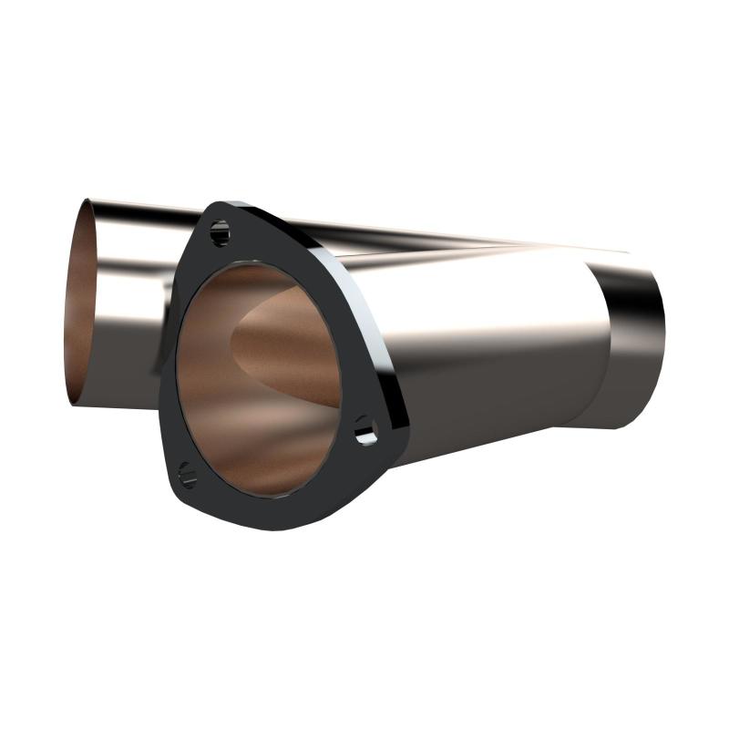 QTP 3.5in Weld-On QTEC Exhaust Cutout Y-Pipe Y Pipes QTP