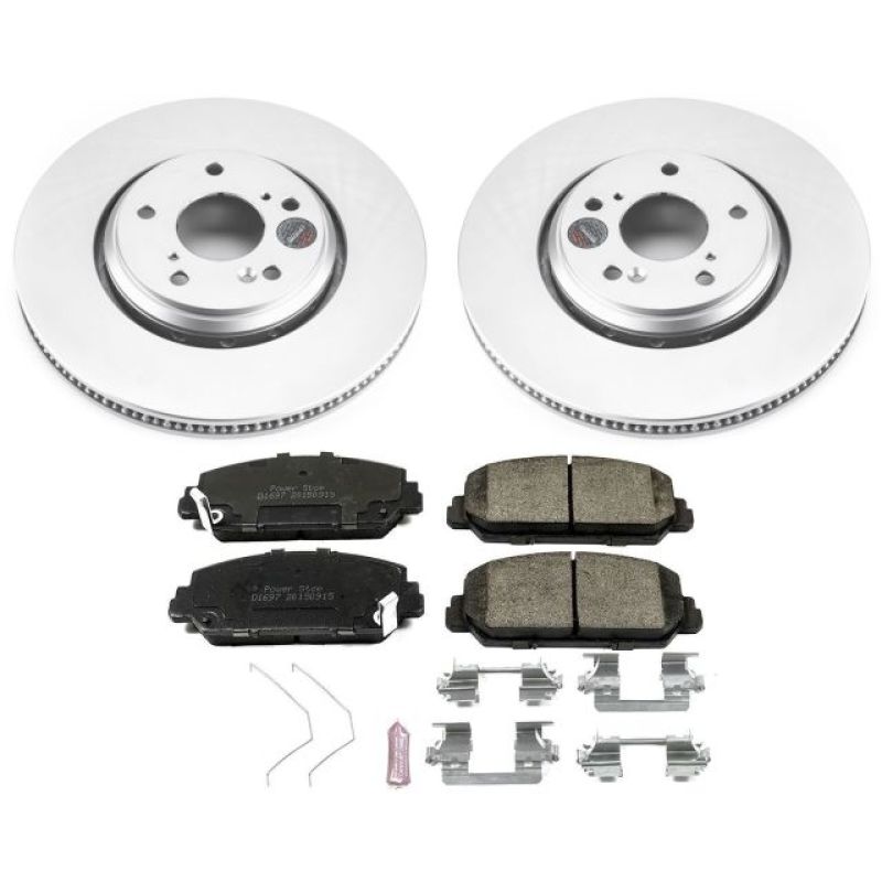 Power Stop 17-18 Acura ILX Front Z17 Evolution Geomet Coated Brake Kit Brake Kits - Performance Blank PowerStop