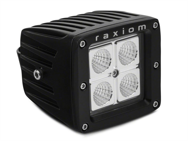 Raxiom 3-In Square 4-LED Off Road Light Flood Beam Universal (Some Adaptation May Be Required) Light Bars & Cubes Raxiom