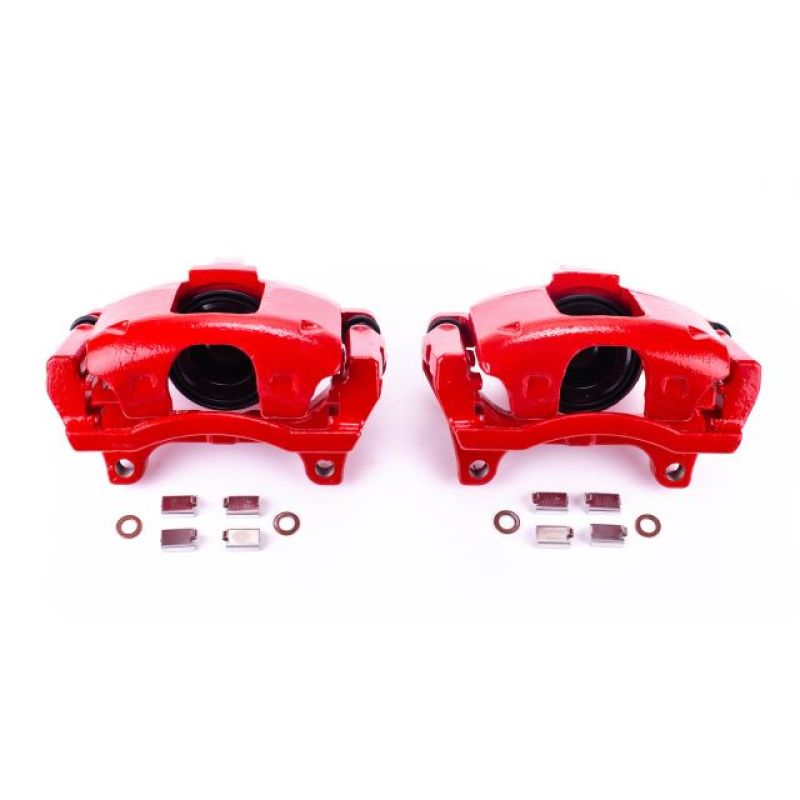 Power Stop 09-12 Dodge Journey Front Red Calipers w/Brackets - Pair Brake Calipers - Perf PowerStop