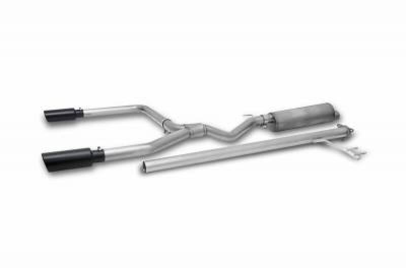 Gibson 17-20 Honda Ridgeline 3.5L Black Elite Dual Split Cat-Back Exhaust - Stainless Catback Gibson