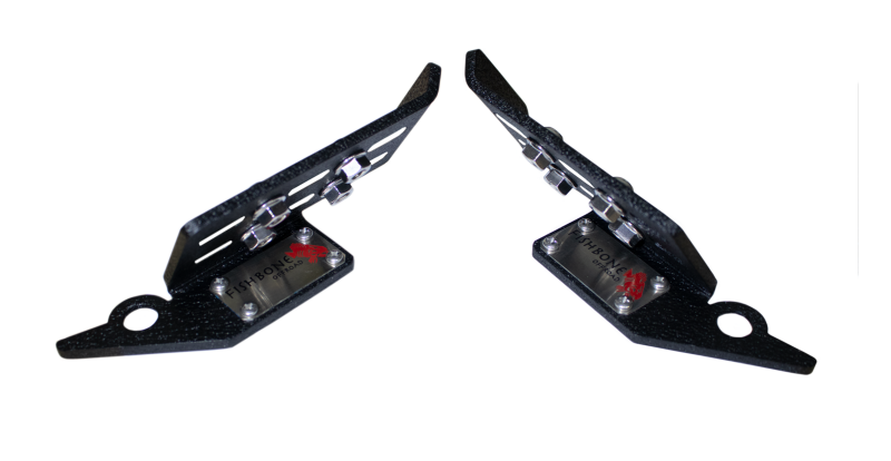 Fishbone Offroad 2021+ Ford Bronco Foot Pegs - Black Steps Fishbone Offroad