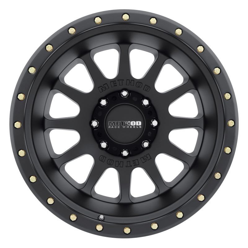 Method MR605 NV 20x10 -24mm Offset 8x180 124.1mm CB Matte Black Wheel Wheels - Cast Method Wheels