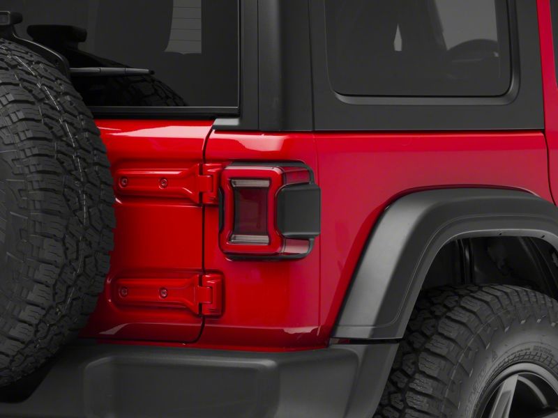 Raxiom 18-23 Jeep Wrangler JL Horizon LED Tail Lights- BlkHousing- Red Lens Tail Lights Raxiom