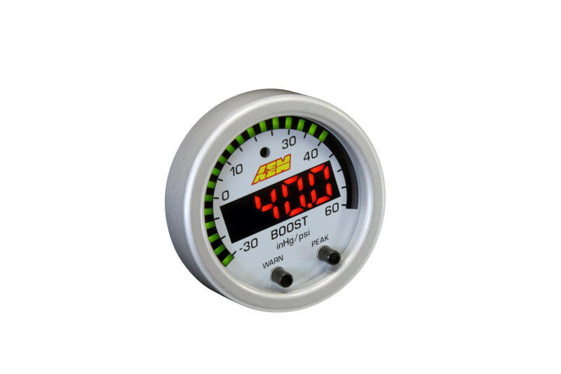 AEM X-Series Boost Pressure -30inHg 60psi Gauge Kit Gauges AEM