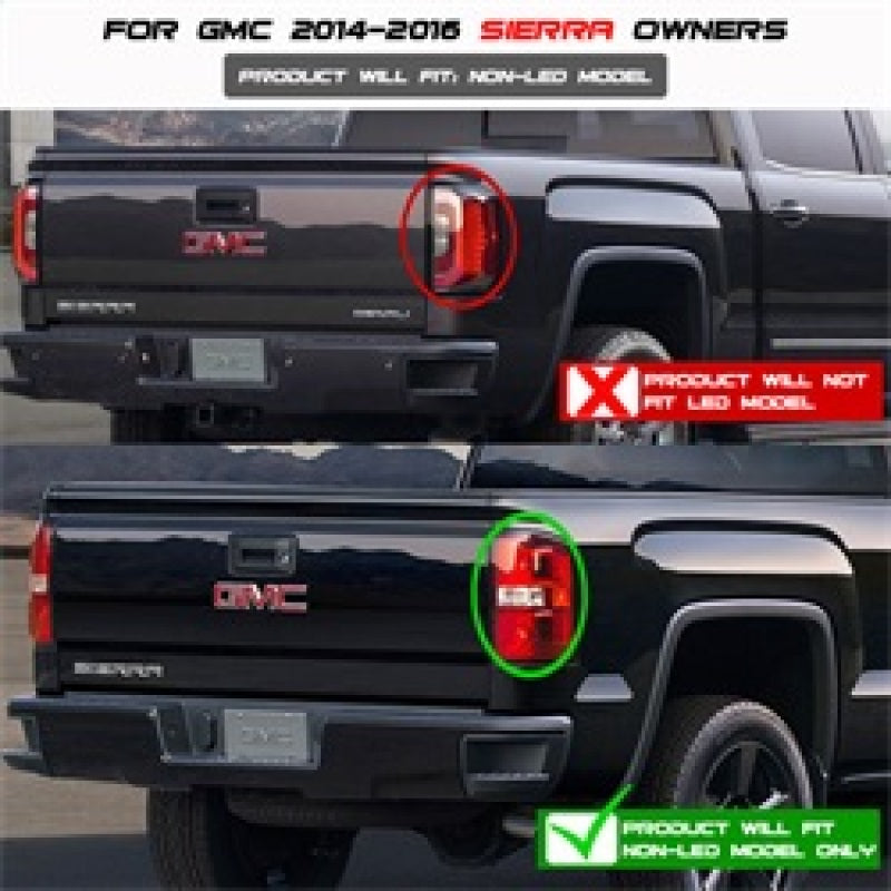 Spyder GMC Sierra 14-16 LED Tail Lights Black Smoke ALT-YD-GS14-LBLED-BSM Tail Lights SPYDER
