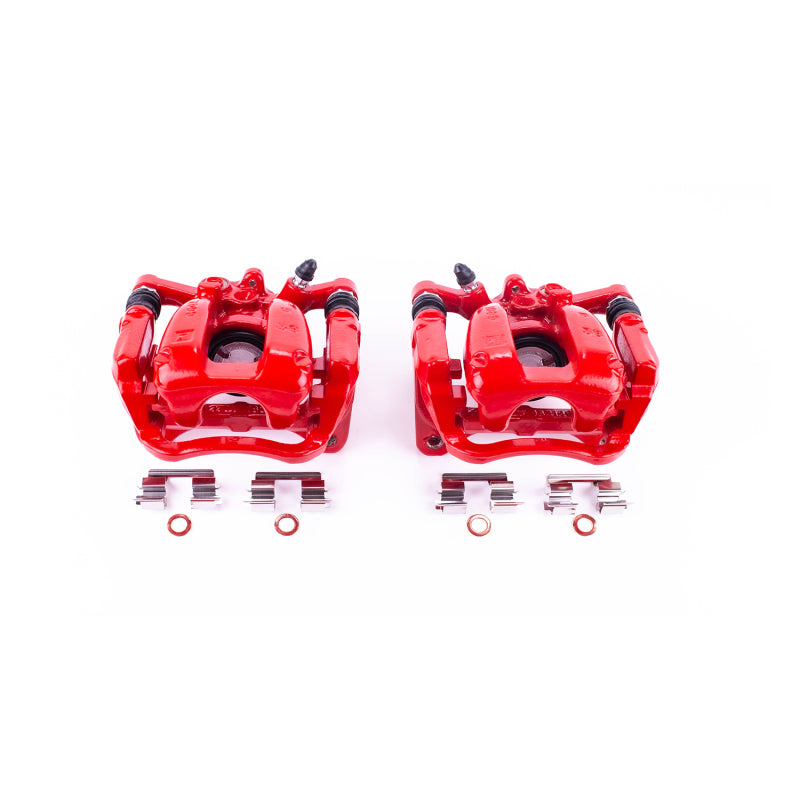 Power Stop 2017 Buick LaCrosse Rear Red Calipers w/Brackets - Pair Brake Calipers - Perf PowerStop