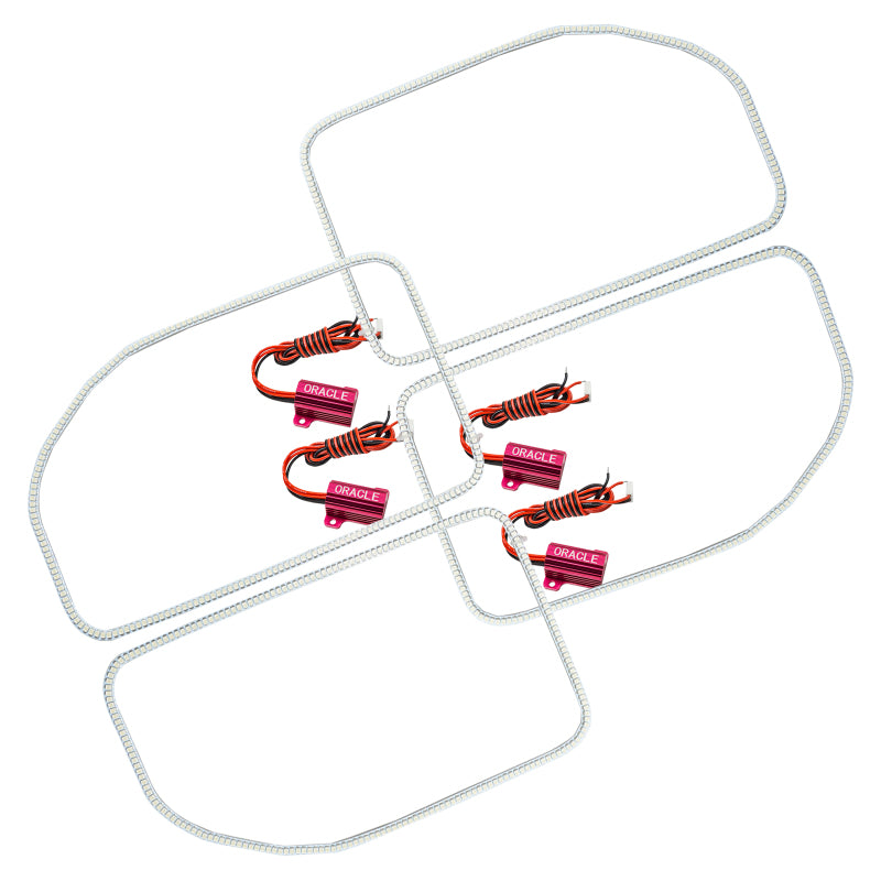 Oracle Ford F250/350 11-16 LED Halo Kit (Square Ring Design) - White Headlights ORACLE Lighting