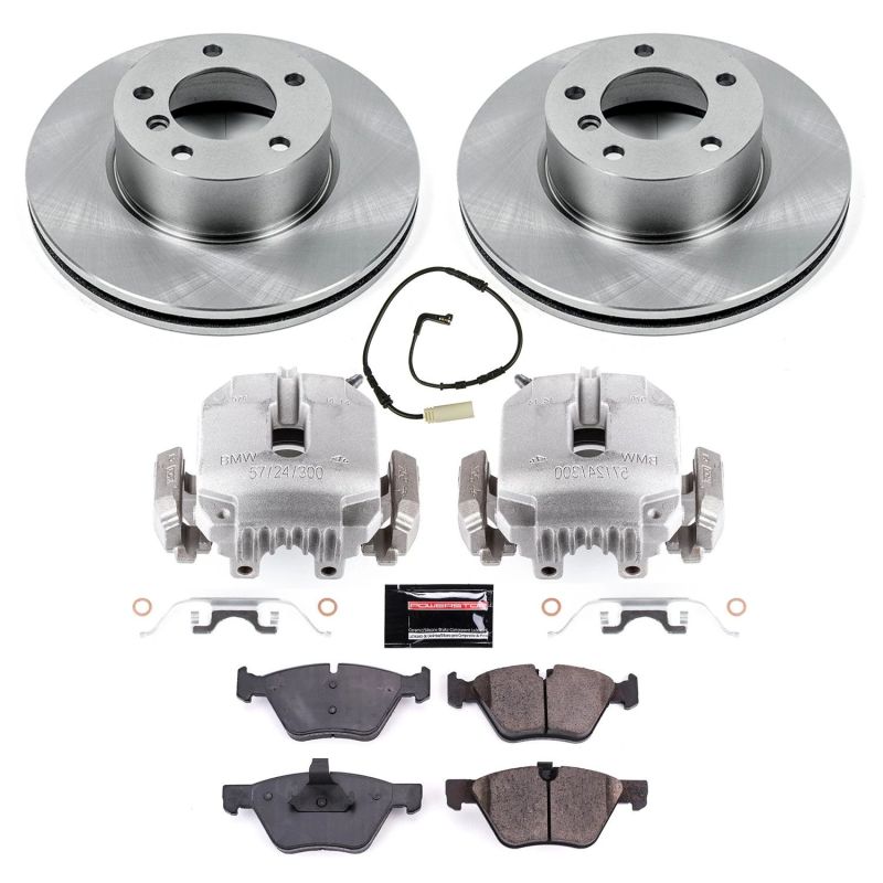 Power Stop 08-10 BMW 128i Front Autospecialty Brake Kit w/Calipers Brake Kits - OE PowerStop