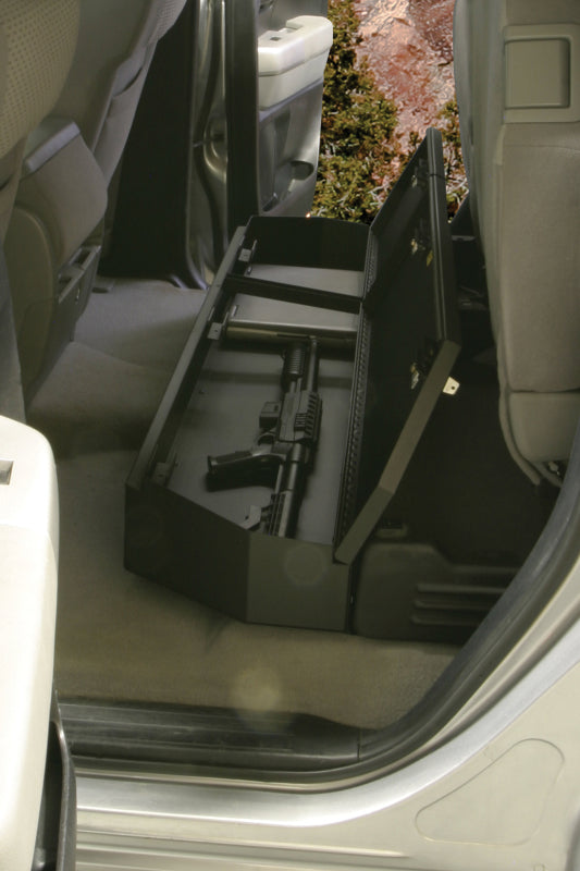 Tuffy 07-21 Toyota Tundra Double Cab Underseat Lockbox W/ Combo Lock Cargo Boxes & Bags Tuffy Products