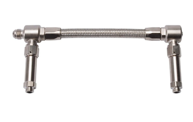 Russell Performance -8 AN to -8 AN ProFlex Demon Carb Dual Inlet Carb Kit (Endura) Carburetor Fuel Inlet Kits Russell