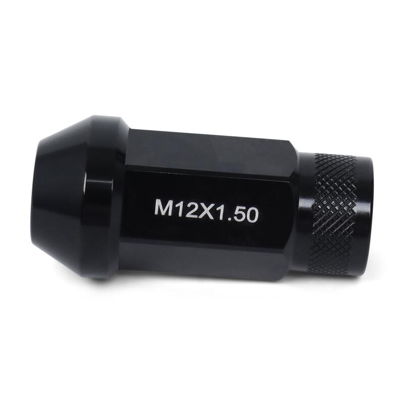 BLOX Racing Street Series Forged Lug Nuts - Black 12 x 1.5mm - Set of 16 (New Design) Lug Nuts BLOX Racing