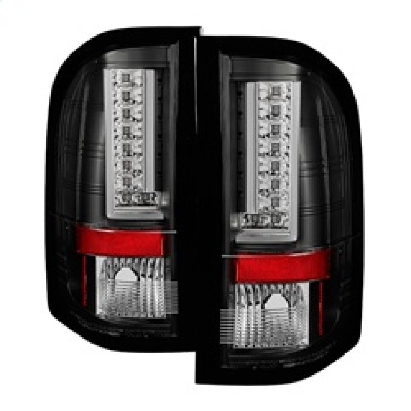 Spyder Chevy Silverado 07-13 Version 2 LED Tail Lights - Black ALT-YD-CS07V2-LED-BK Tail Lights SPYDER