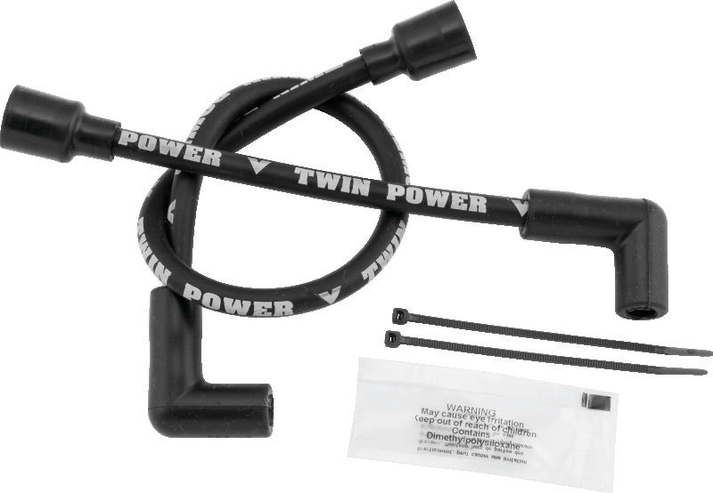 Twin Power 65-79 FL FX 89-99 Softail 91-98 Dyna 65-85 XL Black Ignition Wire Set Spark Plug Wire Sets TwinPower