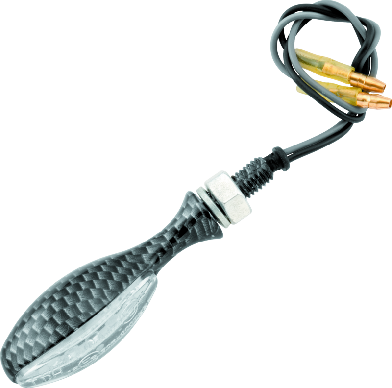 BikeMaster LED Torpedo Pair Carbon Sidemarkers & Indicators BikeMaster