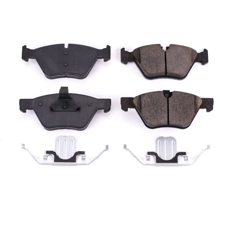 Power Stop 06-07 BMW 323i Front Z17 Evolution Ceramic Brake Pads w/Hardware Brake Pads - OE PowerStop