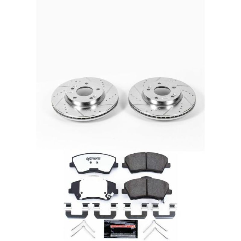 Power Stop 17-19 Hyundai Elantra Front Z36 Truck & Tow Brake Kit Brake Kits - Performance D&S PowerStop
