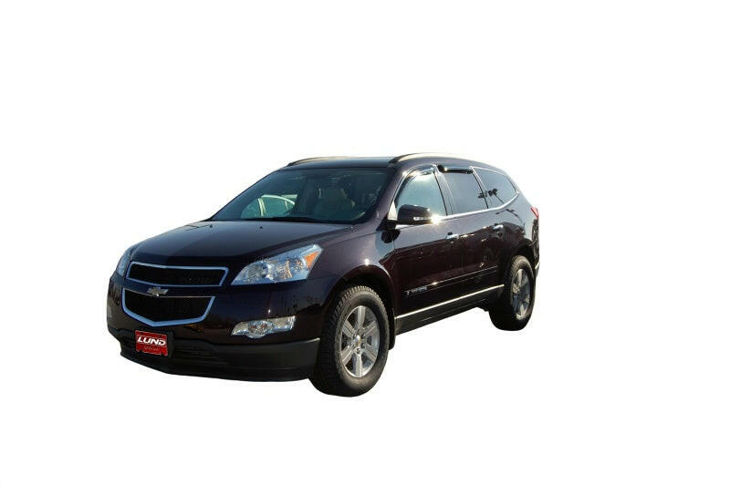AVS 09-17 Chevy Traverse Ventvisor Outside Mount Window Deflectors 4pc - Smoke Wind Deflectors AVS