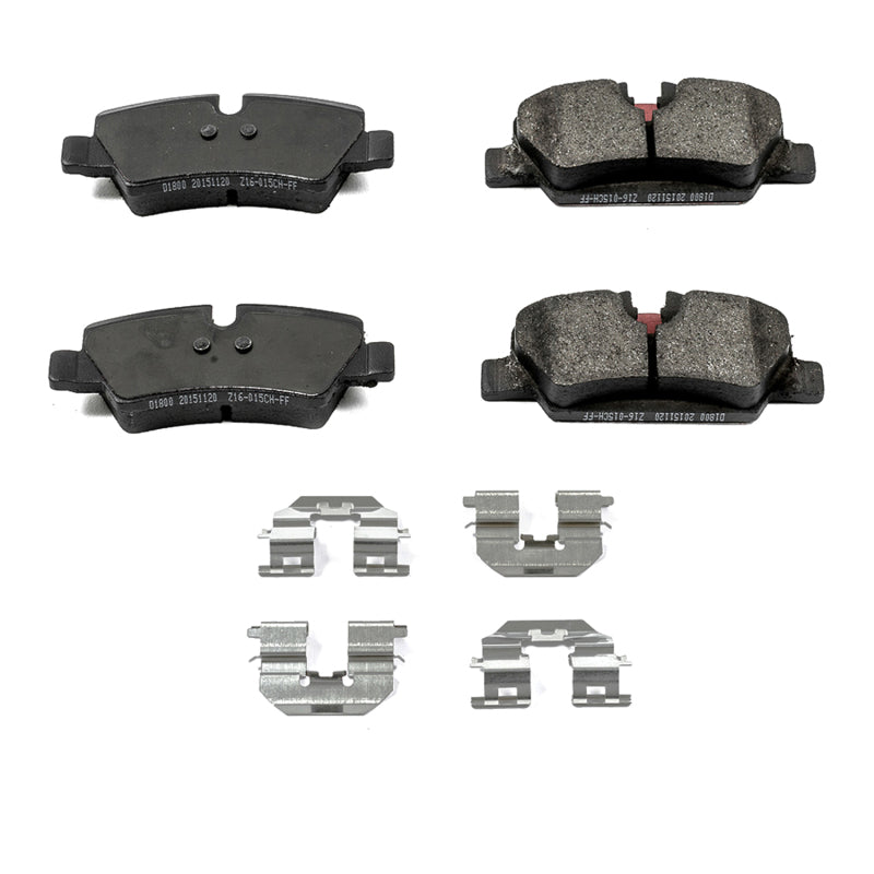 Power Stop 15-19 Mini Cooper Rear Z17 Evolution Ceramic Brake Pads w/Hardware Brake Pads - OE PowerStop