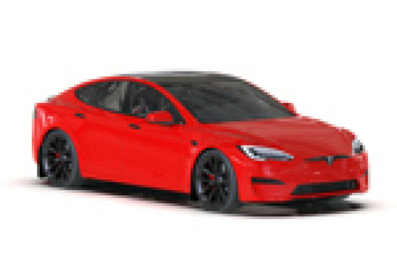 Rally Armor 21-25 Tesla Model S/ S Plaid Black UR Mud Flap w/Metallic Black Logo Mud Flaps Rally Armor