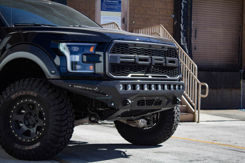 Addictive Desert Designs 17-18 Ford F-150 Raptor Stealth Fighter Front Bumper Bumpers - Steel Addictive Desert Designs