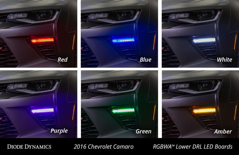 Diode Dynamics 16-18 Chevrolet Camaro RGBWA Lower DRL Boards Light Accessories and Wiring Diode Dynamics