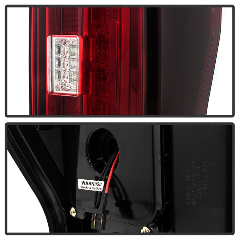 Spyder 17-18 Ford F-250 Super Duty (Excl LED Models) LED Tail Lights -Red Clr (ALT-YD-FS17-LED-RC) Tail Lights SPYDER