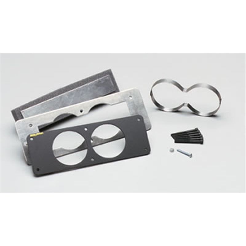 Autometer 87-93 Ford Mustang Black Dual Gauge Cage Gauge Pods AutoMeter