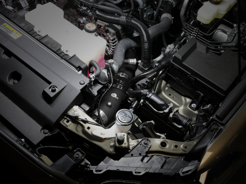 aFe 2024+ Toyota Tacoma BladeRunner 2.5in & 3in Aluminum Hot & Cold Charge Pipe Kit - Black Intercoolers aFe