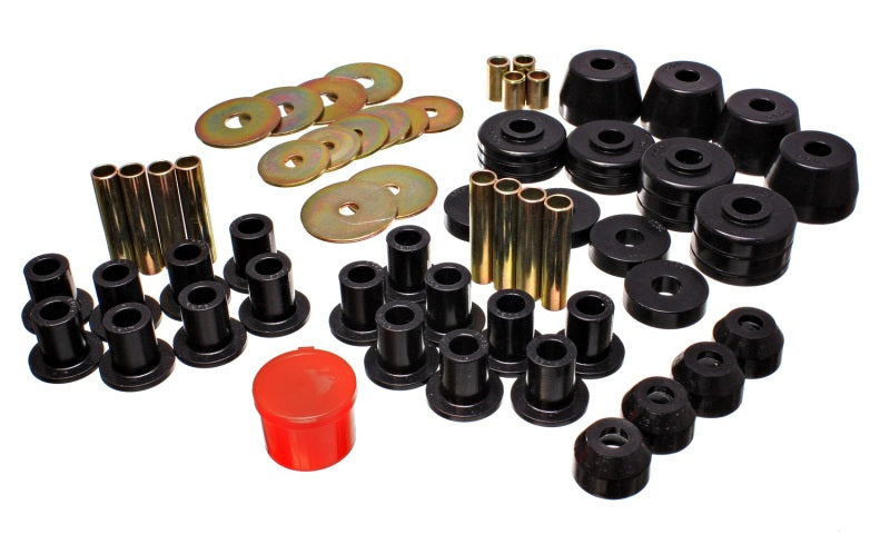 Energy Suspension 72-85 Dodge/Plymouth 1/2 & 3/4 Ton S/C Pickup Black Hyper-Flex Master Bushing Set Bushings - Full Vehicle Kits Energy Suspension