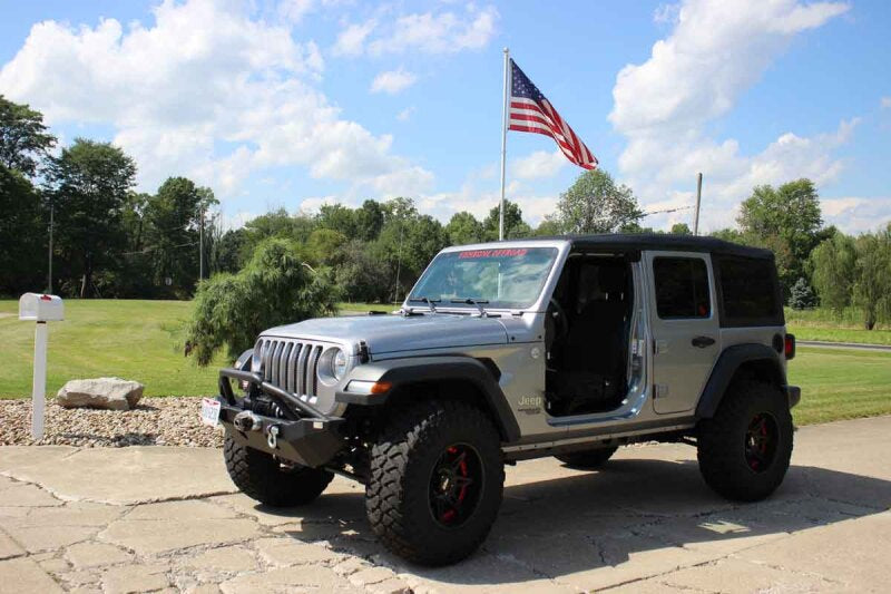 Fishbone Offroad 2018+ Jeep Wrangler JL / 2020+ Gladiator JT Foot Peg Set - Black Steps Fishbone Offroad