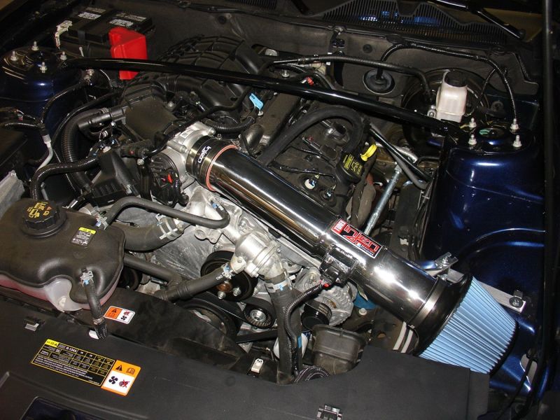 Injen 11-13 Ford Mustang V6 3.7L Polished Power-Flow Air Intake System Cold Air Intakes Injen