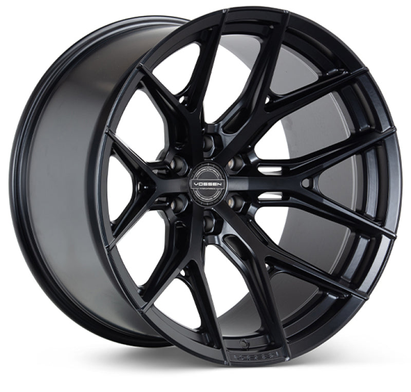 Vossen HF6-4 22x9.5 / 6x139.7 / ET20 / Deep Face / 106.1 - Satin Black Wheel Wheels - Forged Vossen
