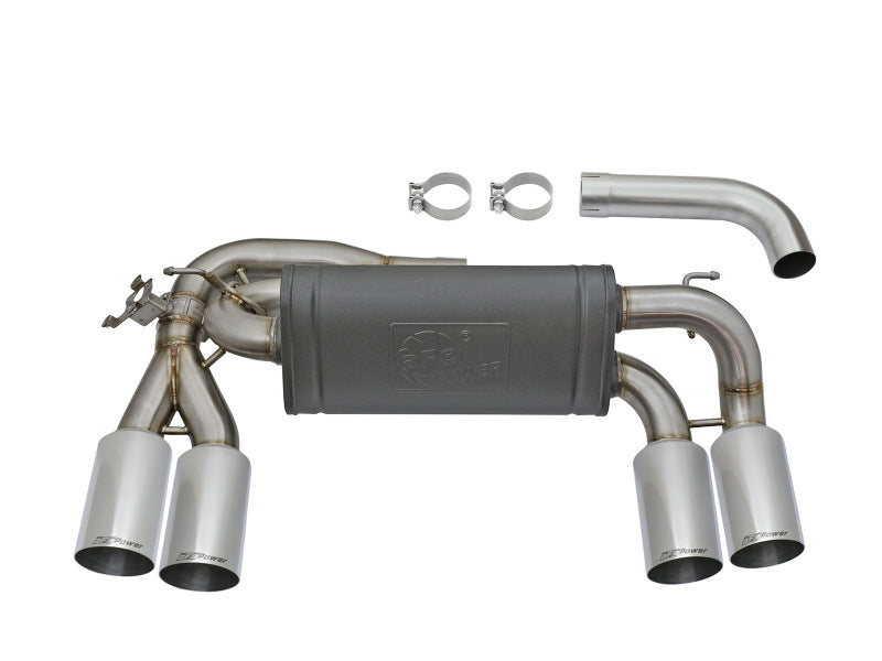 aFe MACHForce XP 3in - 2 1/2in Axle Back 304SS Exhaust w/ Polished Tips 16-17 BMW M2 (f87) Axle Back aFe