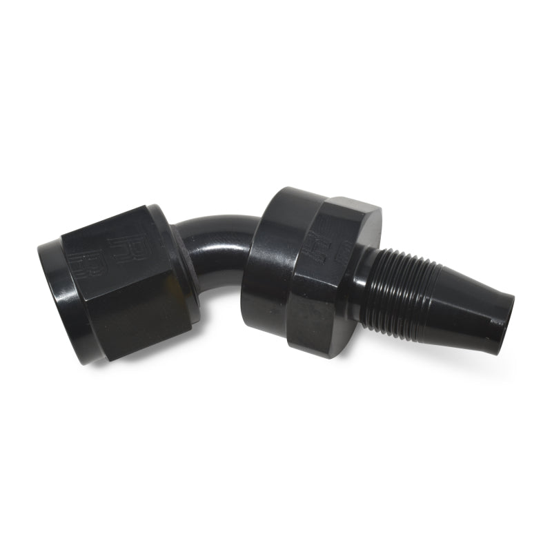 Russell Performance -10 AN 45 Degree Hose End Without Socket - Black Fittings Russell