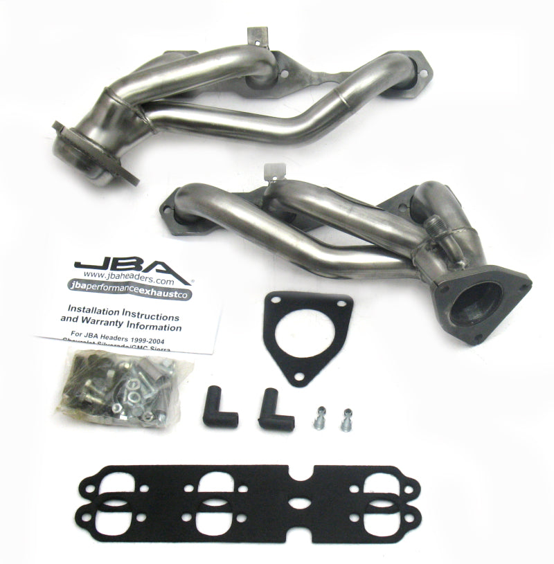 JBA 99-02 GM Truck 4.3L V6 w/o A.I.R. Injection 1-1/2in Primary Raw 409SS Cat4Ward Header Headers & Manifolds JBA