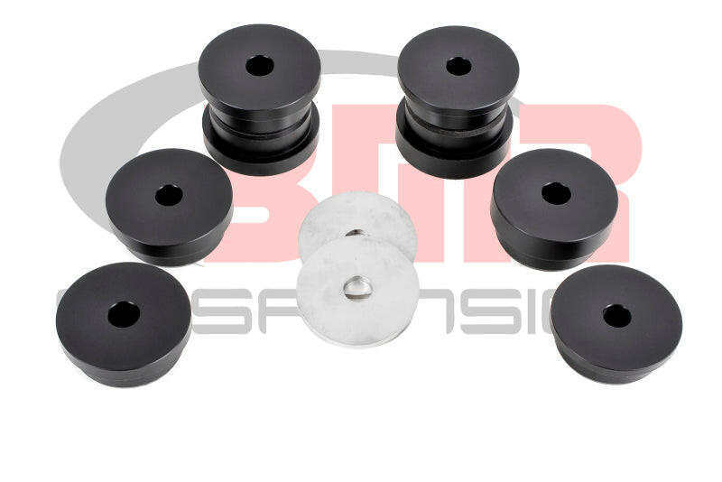 BMR 15-17 S550 Mustang Rear Cradle Bushing Kit (Delrin) - Black Differential Bushings BMR Suspension